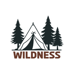 Obraz premium Camping T shirt Design