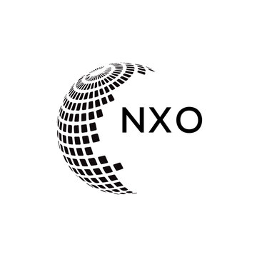 NXO letter logo design with white background in illustrator, vector logo modern alphabet font overlap style. calligraphy designs for logo, Poster, Invitation, etc.