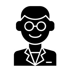 Doctor icon in glyph style