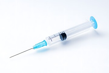 Fototapeta premium Syringe on Clean White Background for Medical Designs