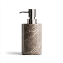 Obraz premium High end marble soap dispenser for elegant bathroom decor, featuring sleek design and polished finish. Perfect for adding touch of luxury to any space