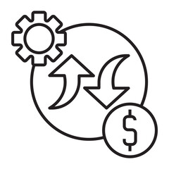 market forces  vector icon