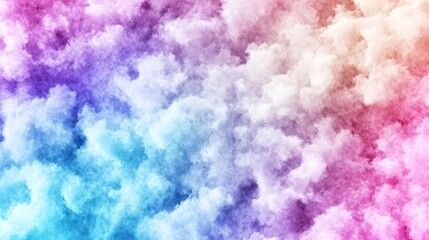 Colorful clouds in a blue sky creating a vibrant and stunning natural background for photography