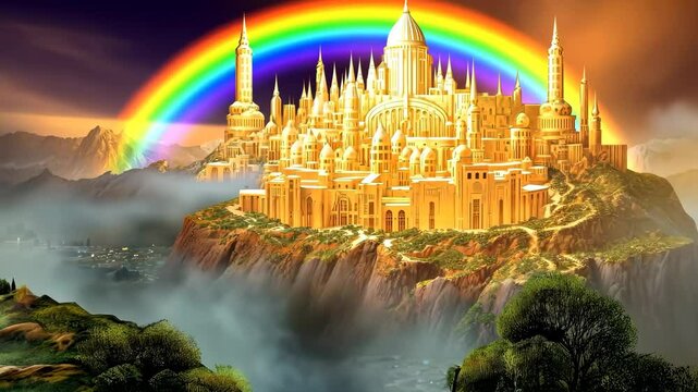 New Jerusalem the Bride of Jesus Christ the Heavenly Canaan the New Earth Gods promise to his people 4K