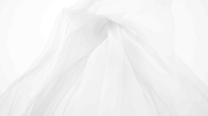 Obraz premium A white fabric with a pattern of waves