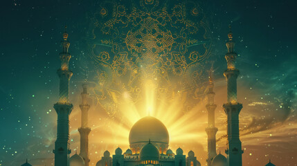 a background for a poster for Eid al Fitr