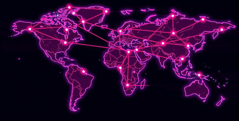 Global Connection Network Map