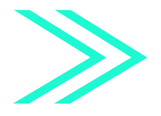 右矢印　ターコイズ色