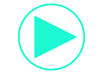 右矢印　ターコイズ色