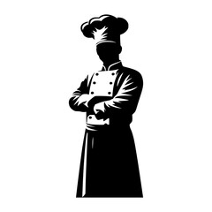 Chef Silhouette Logo Collection Professional Culinary Icons