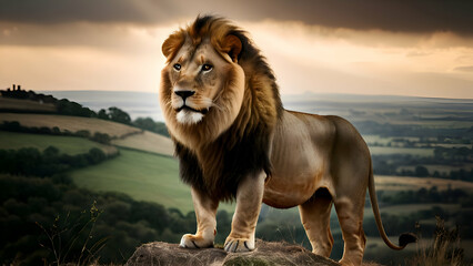 Obraz premium lion in the wild