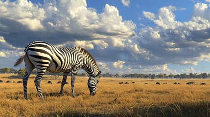 Obraz premium Plains Zebra in the Masai Mara National Reserve