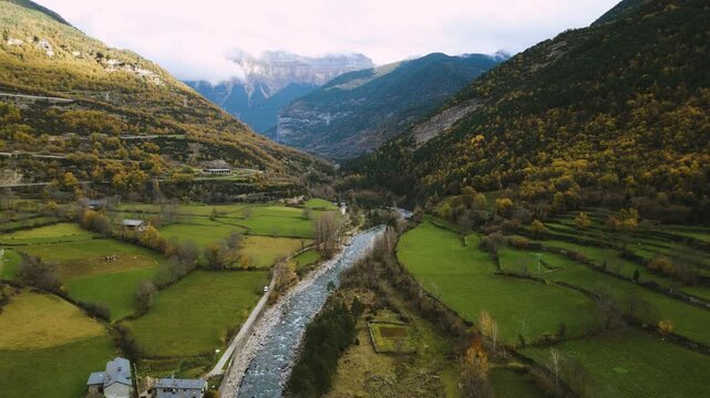 Beautiful town in the pyrinees, Broto