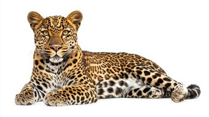 Obraz premium Powerful lurking in dense jungle with striking spots and intense gaze perfectly adapted to its environment