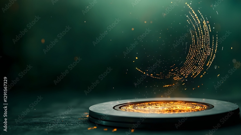  falling streams of digital matrix code and binary data descending from the edges into a dark futuris