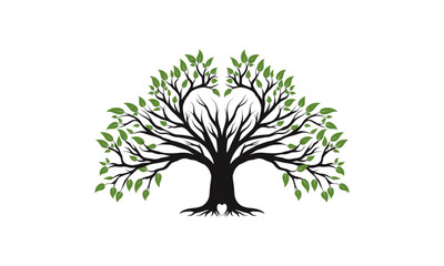 combination tree with love shape2