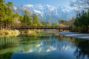 Fototapeta premium lake in the mountains