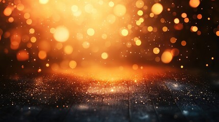 Obraz premium Blue color bokeh lights background. Blurred circle shapes. Multicolored blurry lights bokeh defocused abstract background for events.