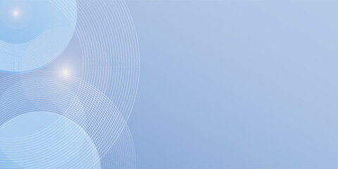 Abstract blue modern background with circle elements. Digital technology concept art