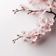 Obraz premium 桜とコピースペース