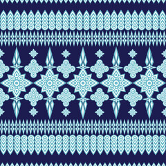 Textile design, geometric seamless pattern and for background.