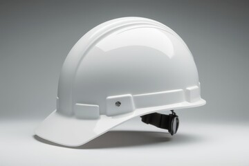 Fototapeta premium a white hard hat on a gray background