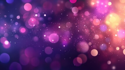 Pastel color bokeh lights background. Blurred circle shapes. Multicolored blurry lights bokeh defocused abstract background for events.