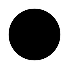 Bold solid circle icon with perfect round shape, ideal for UI elements, buttons, indicators, and minimal design accents.