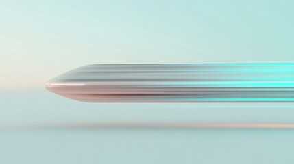 Sleek design conveys speed and motion with soft gradients and fl