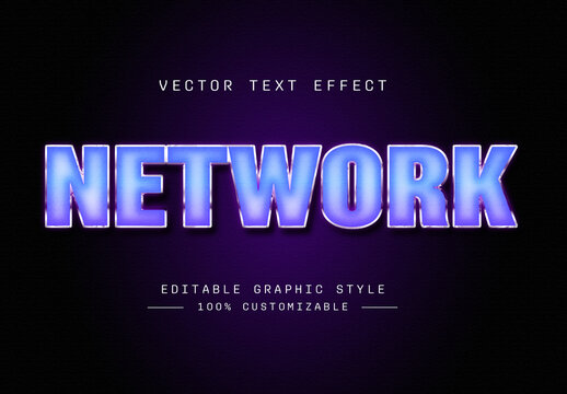 Futuristic Neon Glowing Text Effect