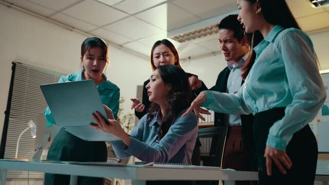 Business team having an argument during a meeting