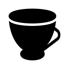 Coffee cup icon typically used for hot beverages like espresso, latte, or cappuccino. Suitable for café menus, food delivery apps, or morning-themed graphics.