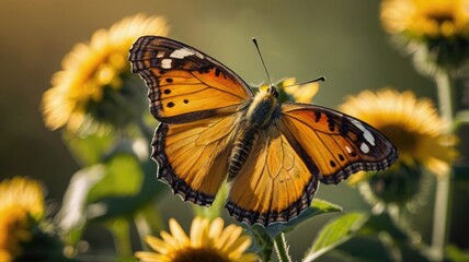 Fototapeta premium Bright and Unique Spring Landscape. Colorful Nature Background with Flowers and Greenery for Design, Creativity, and Inspiration