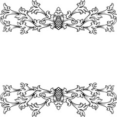 frame ornaments line art vector brand