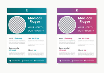 Medical flayer modern and clean 