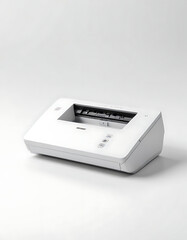 Obraz premium Wireless document scanner on a white background.