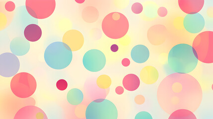 polka dots vector background with bright circles on a soft pastel backdrop 