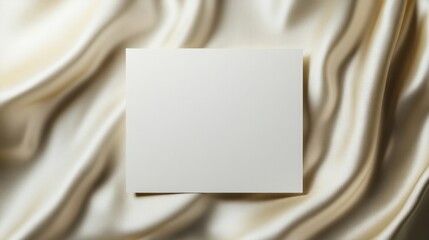 Minimalist design showcasing blank canvas on elegant fabric back