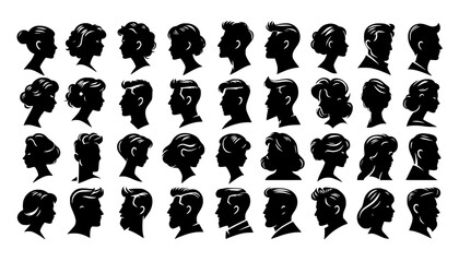 vector silhouettes of people