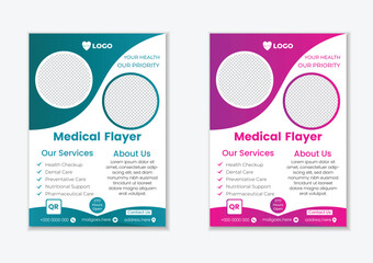 Medical flayer modern and clean 