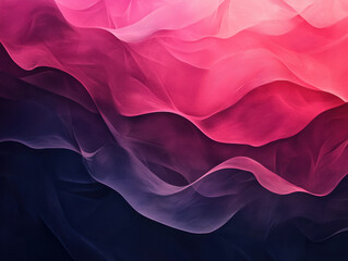Fototapeta premium Vibrant and colorful abstract waves in shades of pink and purple create dynamic background. flowing patterns evoke sense of movement and creativity