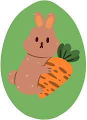 rabbit and carrot
