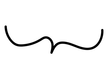 手描きの吹き出し02　あしらい03　ベクター