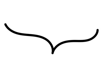 手描きの吹き出し02　あしらい05　ベクター