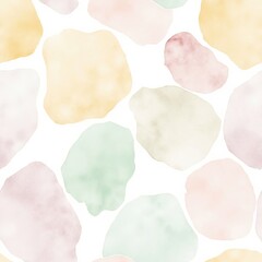 Fototapeta premium A unique background featuring hand-painted watercolor geometric shapes in soft pastel tones. The irregular edges and natural blending of colors create a stylish and artistic effect.