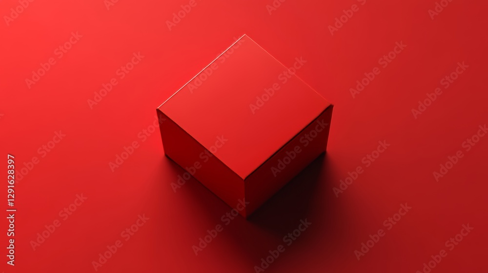Poster bold red geometric shapes create a striking visual effect in an abstract and modern setting with var