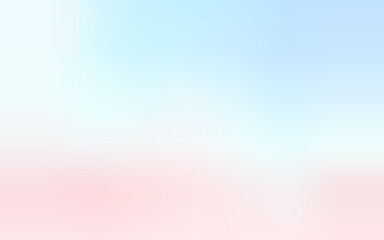 Pastel pink and blue blur backdrop. Light gradient vector banner. Background abstract purple sky. Soft blurred light bg. Pastel gradation water cover design. Blurred color simple wallpaper