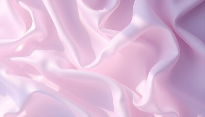 Obraz premium Ethereal Softness: Abstract Pink Fabric with Gentle Folds