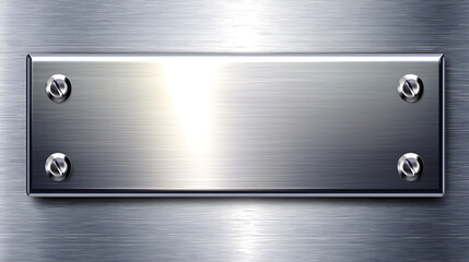 A silver plate with a hole in the middle. generated using AI