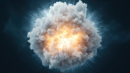 Powerful Explosion Creating An Impactful Cloud Of Smoke And Debris In A Dramatic Display Of Force